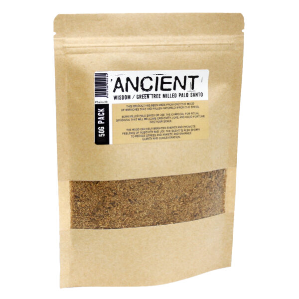 50g Árvore verde moída Palo Santo