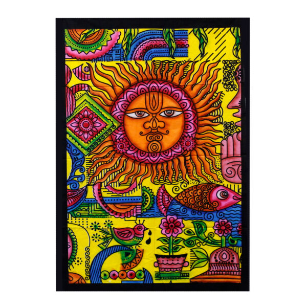 Arte de Algodão para Parede - Sol