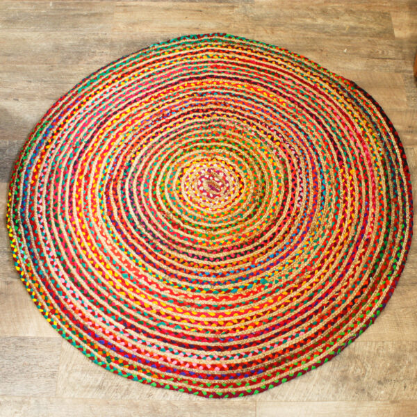 Tapete de juta em algodão reciclado- 150 cm