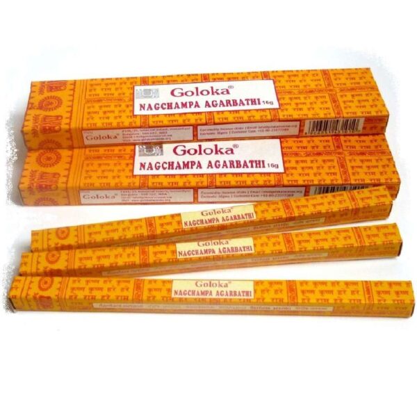 12 x Goloka Nagchampa Incense Sticks 16g