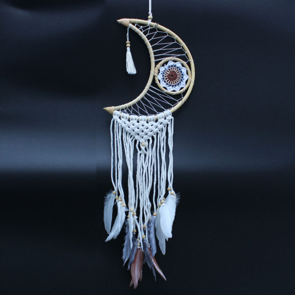 Proteção Dream Cather - Macrame Moon Cores sortidas